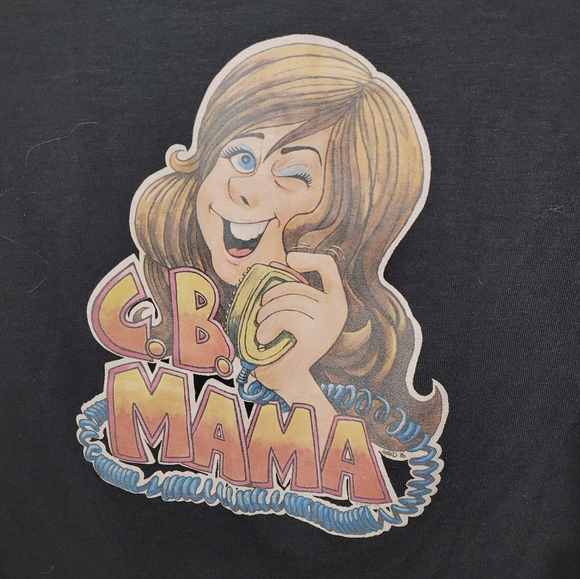 1970s Super Mom Glitter print tee - Picture 5 of 11